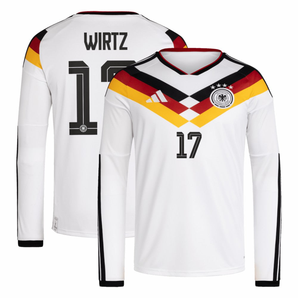 Florian Wirtz Germany National Team 2026 Home Replica Long Sleeve Jersey White - Adidas outlet