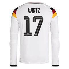 Florian Wirtz Germany National Team 2026 Home Replica Long Sleeve Jersey White - Adidas outlet