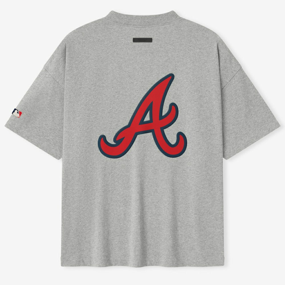 Atlanta Braves Fear of God x MLB Unisex 90's T-Shirt - Heather Gray - MLB Online
