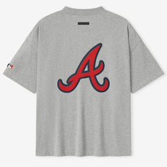 Atlanta Braves Fear of God x MLB Unisex 90's T-Shirt - Heather Gray - MLB Online