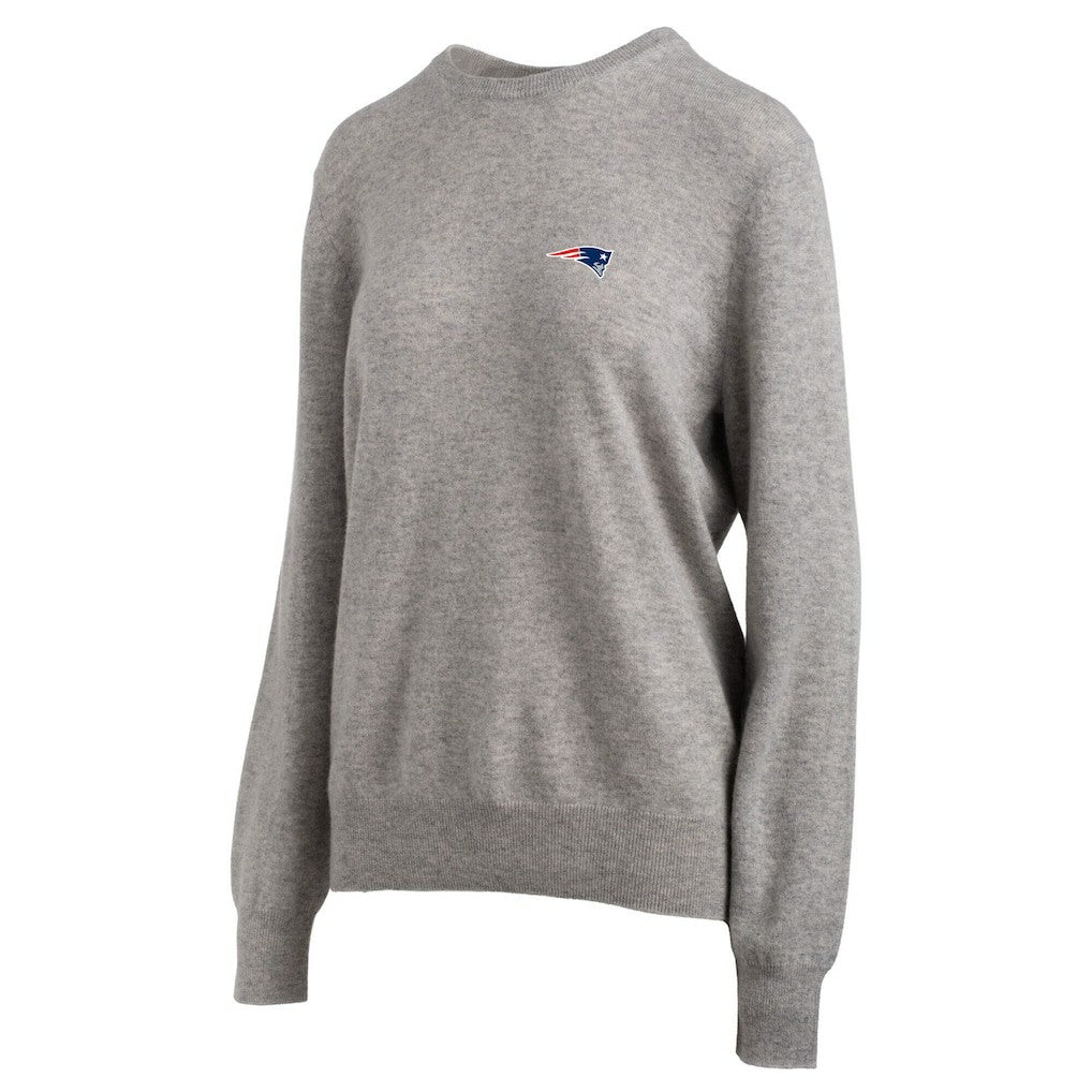 New England Patriots NAADAM Cashmere Sweater Gray