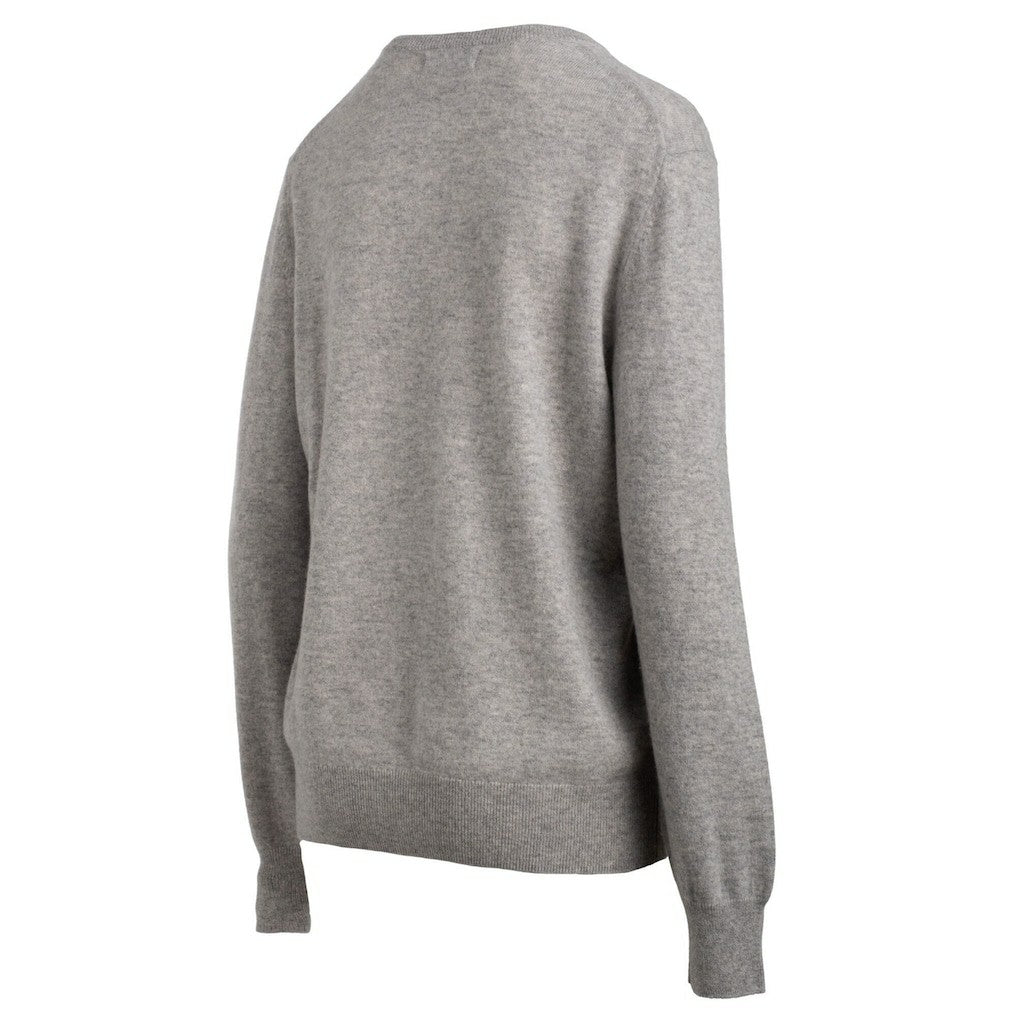 New England Patriots NAADAM Cashmere Sweater Gray