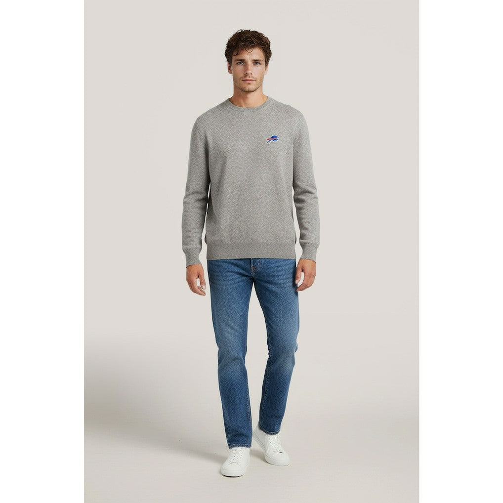 Buffalo Bills NAADAM Cashmere Sweater Gray
