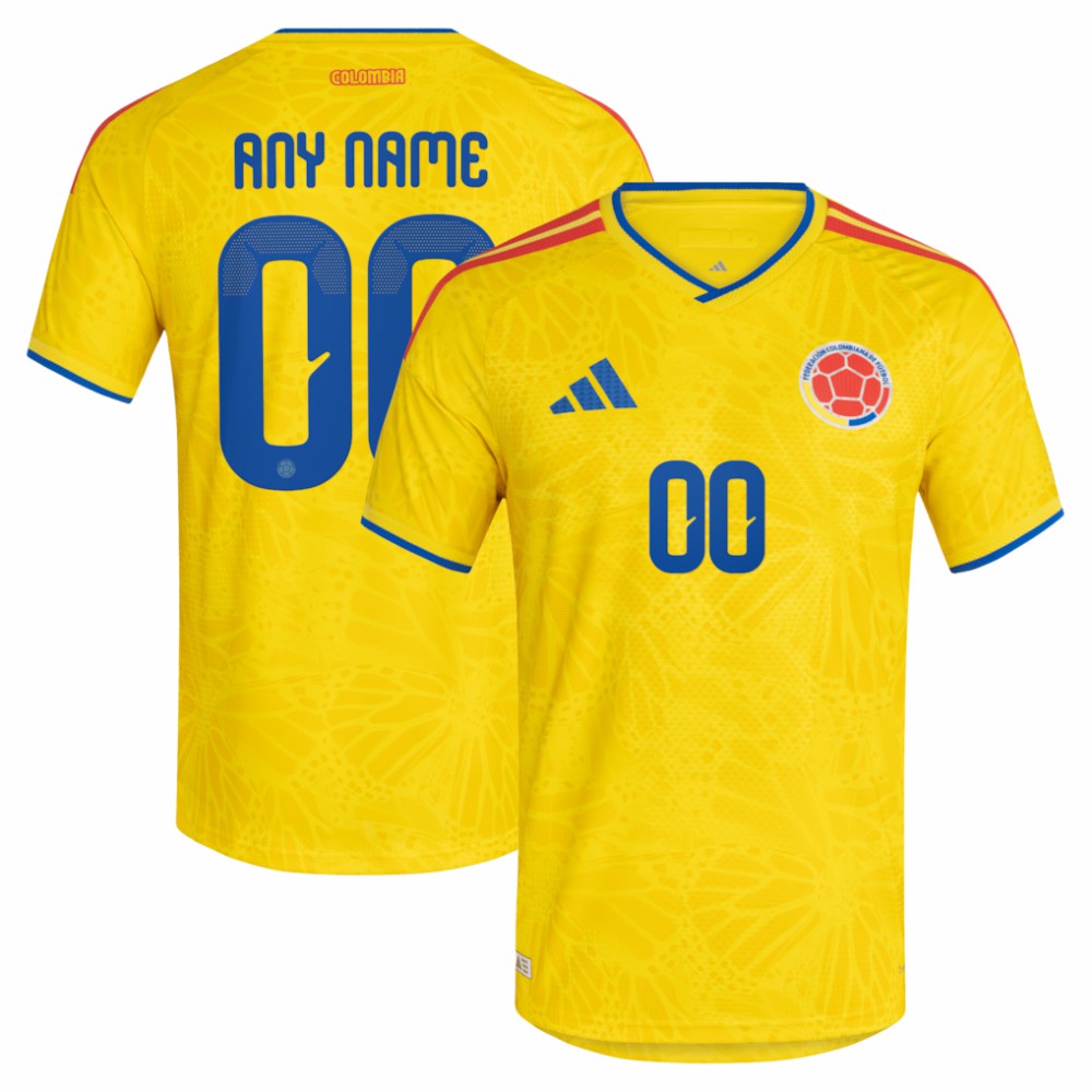 Colombia National Team FIFA x World Cup 2026 Home On Field Custom Jersey Yellow - Adidas outlet