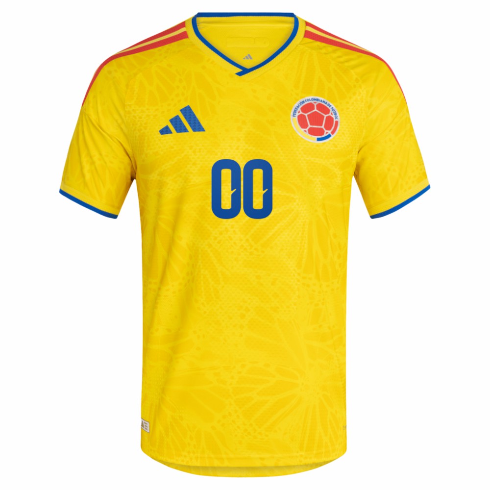 Colombia National Team FIFA x World Cup 2026 Home On Field Custom Jersey Yellow - Adidas outlet