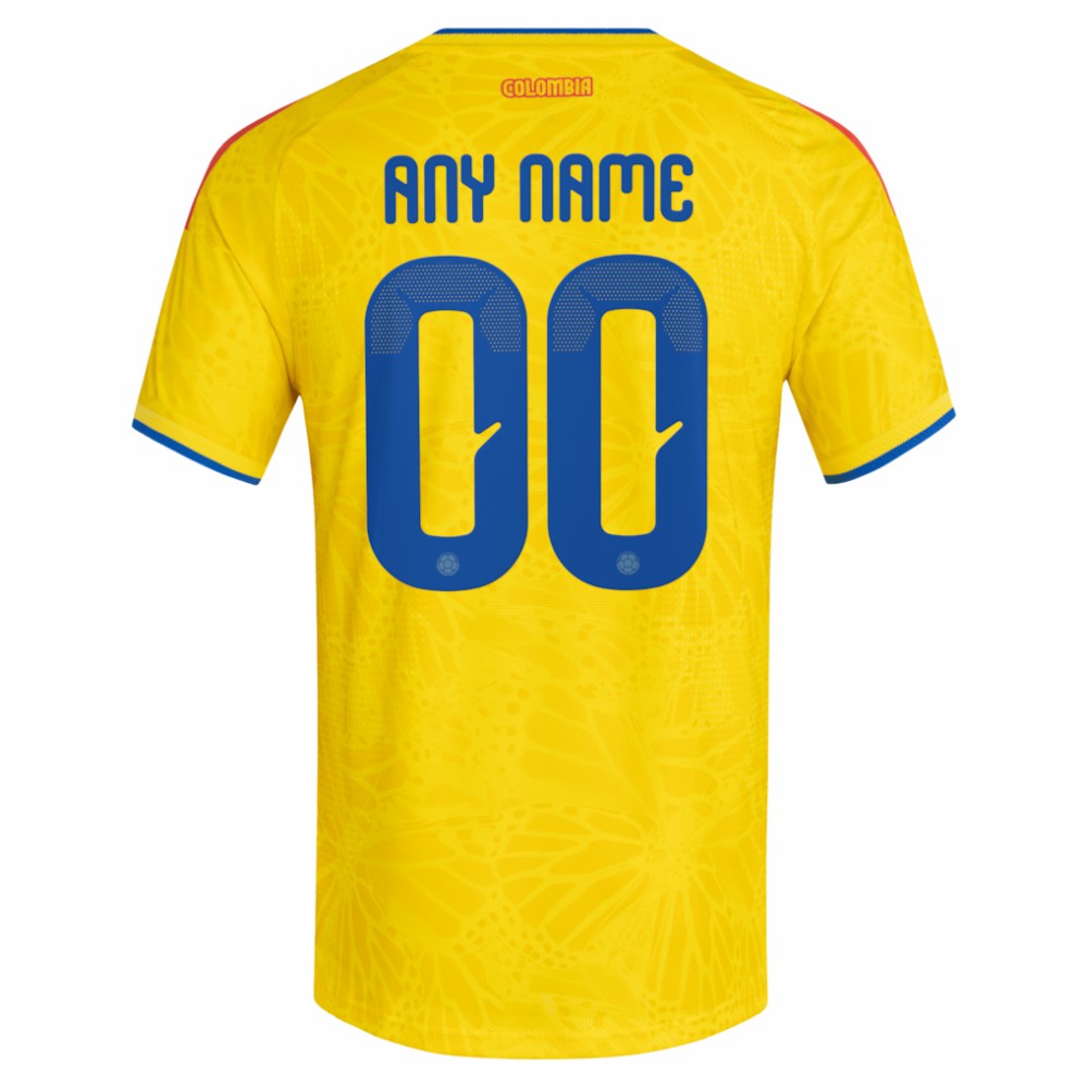 Colombia National Team FIFA x World Cup 2026 Home On Field Custom Jersey Yellow - Adidas outlet
