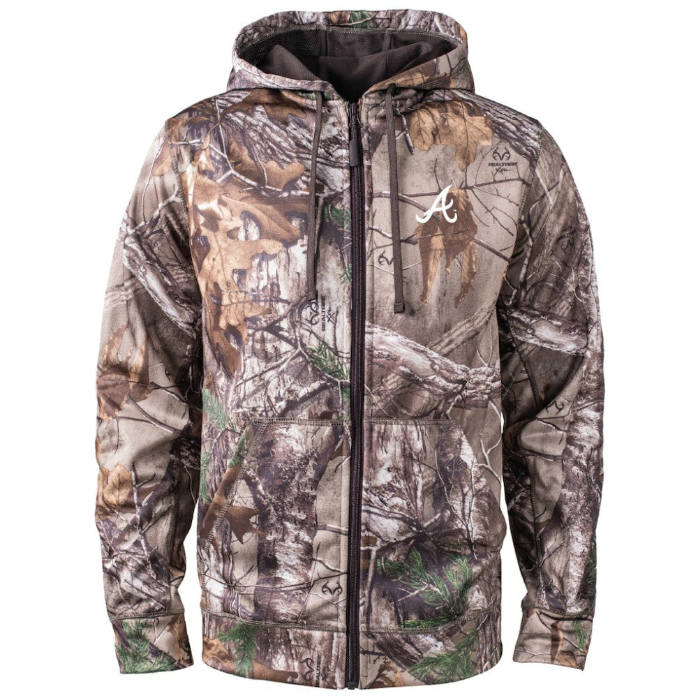 Atlanta Braves Dunbrooke Trophy Realtree Full-Zip Hoodie - Camo - MLB Discount