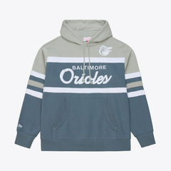 Baltimore Orioles Mitchell & Ness Cooperstown Collection Thunderstorm Head Coach Hoodie - Gray - Mitchell & Ness Online