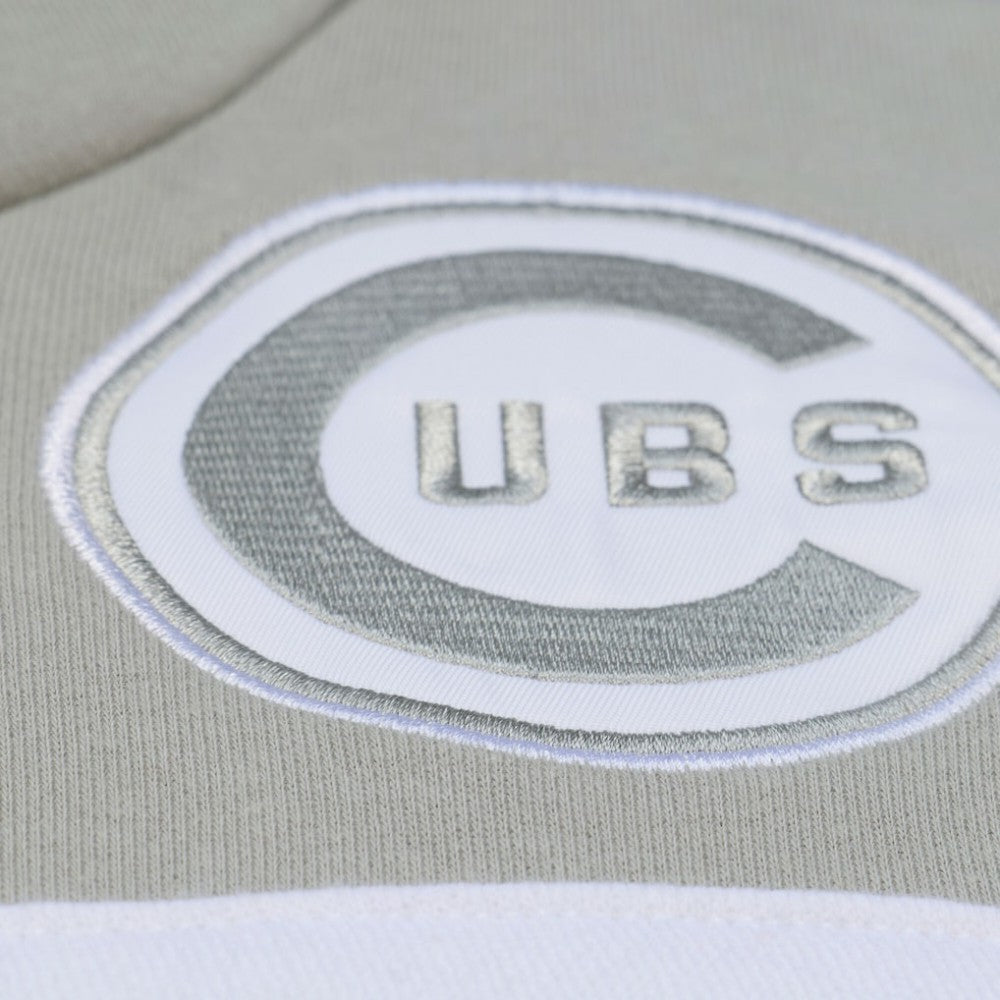 Chicago Cubs Mitchell & Ness Cooperstown Collection Thunderstorm Head Coach Hoodie - Gray - Mitchell & Ness on Sale