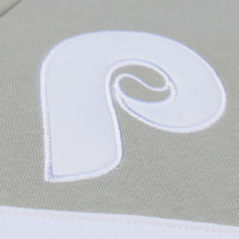Philadelphia Phillies Mitchell & Ness Cooperstown Collection Thunderstorm Head Coach Hoodie - Gray - Mitchell & Ness Sale