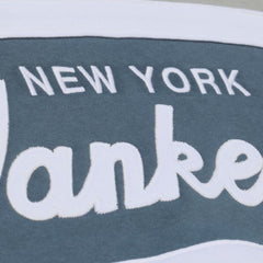 New York Yankees Mitchell & Ness Cooperstown Collection Thunderstorm Head Coach Hoodie - Gray - Mitchell & Ness on Sale