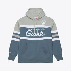 San Francisco Giants Mitchell & Ness Cooperstown Collection Thunderstorm Head Coach Hoodie - Gray - Mitchell & Ness Discount