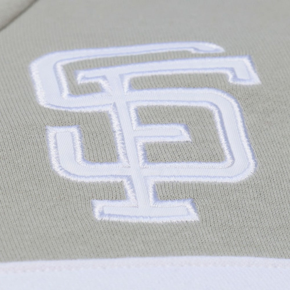 San Francisco Giants Mitchell & Ness Cooperstown Collection Thunderstorm Head Coach Hoodie - Gray - Mitchell & Ness Discount