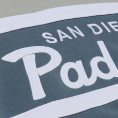 San Diego Padres Mitchell & Ness Cooperstown Collection Thunderstorm Head Coach Hoodie - Gray - Mitchell & Ness Sale