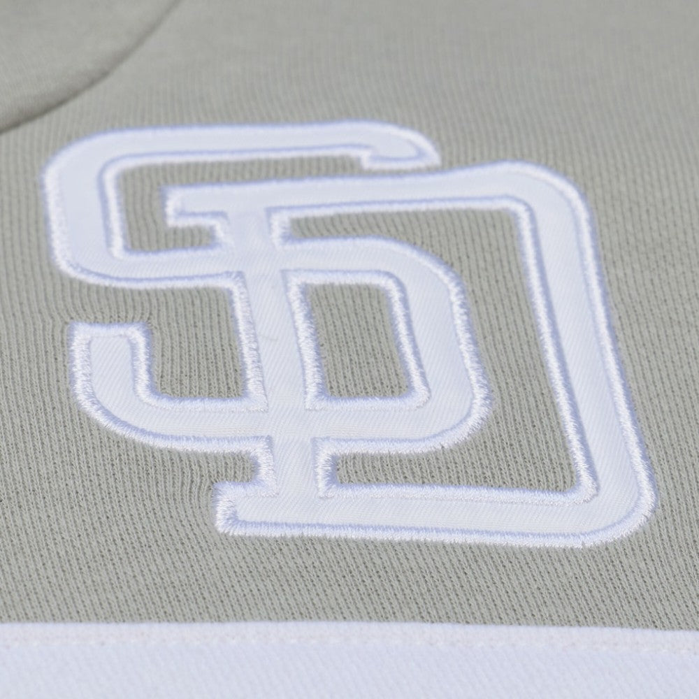 San Diego Padres Mitchell & Ness Cooperstown Collection Thunderstorm Head Coach Hoodie - Gray - Mitchell & Ness Sale