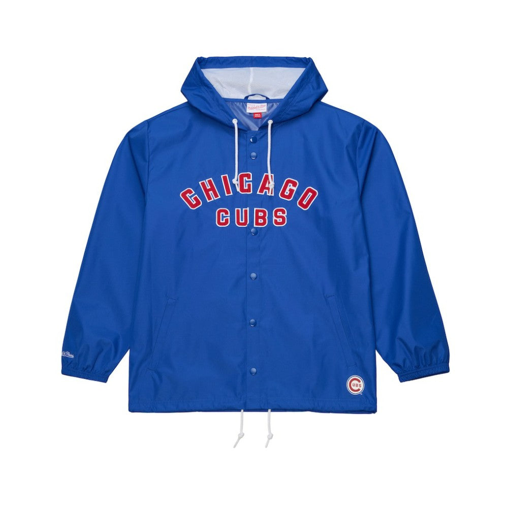 Chicago Cubs Mitchell & Ness Full-Snap Hooded Coaches Jacket - Royal - Mitchell & Ness Sale