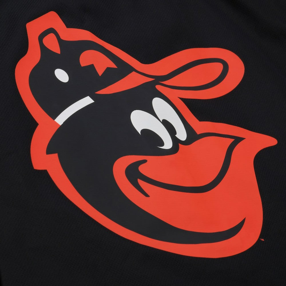Baltimore Orioles Mitchell & Ness Full-Snap Hooded Coaches Jacket - Black - Mitchell & Ness Lifestyle