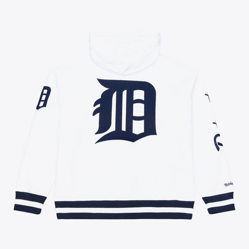 Detroit Tigers Mitchell & Ness Cooperstown Collection Fleece Hoodie - White - Mitchell & Ness Discount