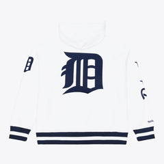 Detroit Tigers Mitchell & Ness Cooperstown Collection Fleece Hoodie - White - Mitchell & Ness Discount