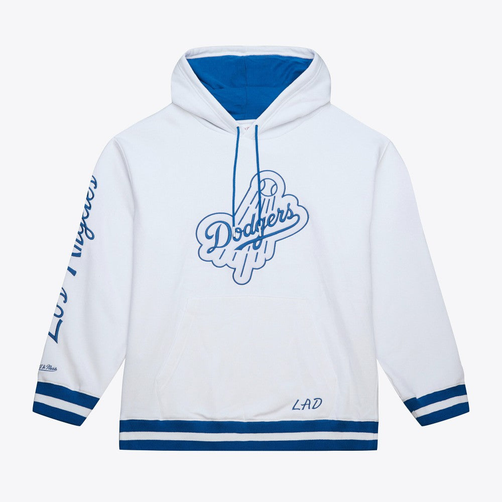 Los Angeles Dodgers Mitchell & Ness Cooperstown Collection Fleece Hoodie - White - Mitchell & Ness Discount