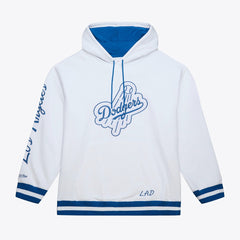 Los Angeles Dodgers Mitchell & Ness Cooperstown Collection Fleece Hoodie - White - Mitchell & Ness Discount