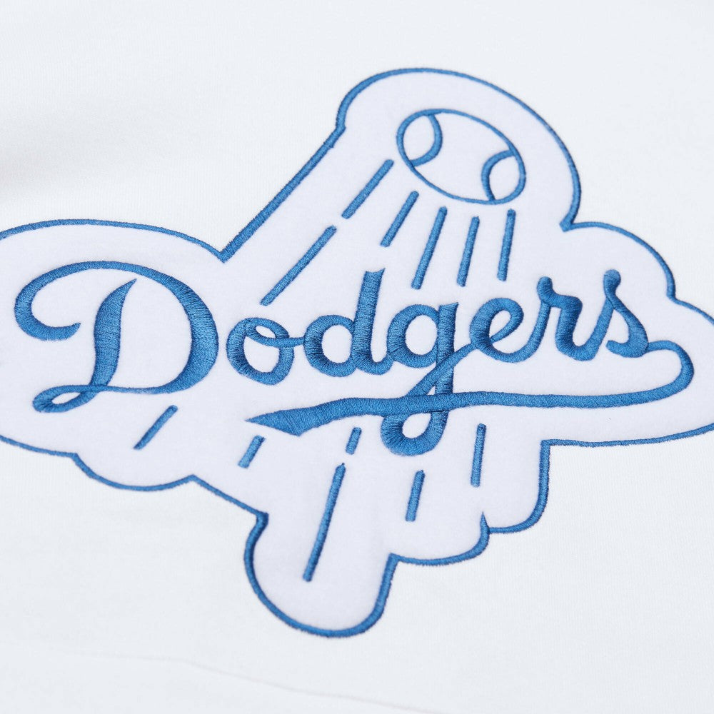 Los Angeles Dodgers Mitchell & Ness Cooperstown Collection Fleece Hoodie - White - Mitchell & Ness Discount