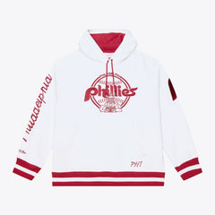 Philadelphia Phillies Mitchell & Ness Cooperstown Collection Fleece Hoodie - White - Mitchell & Ness Sale