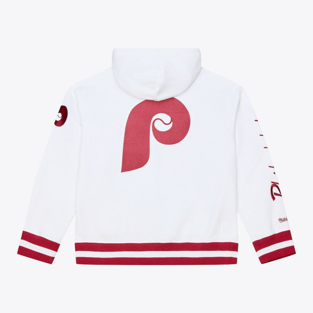 Philadelphia Phillies Mitchell & Ness Cooperstown Collection Fleece Hoodie - White - Mitchell & Ness Sale