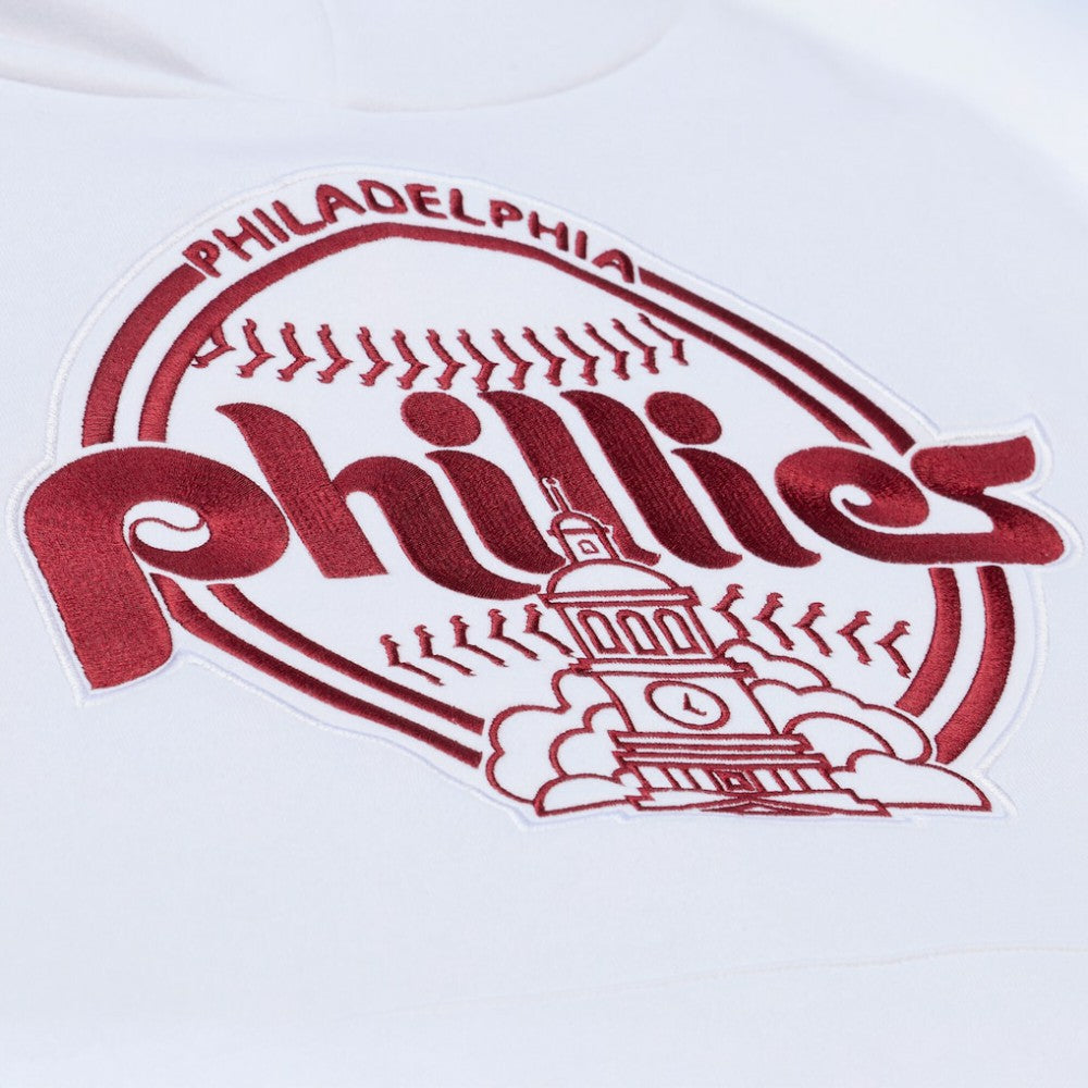 Philadelphia Phillies Mitchell & Ness Cooperstown Collection Fleece Hoodie - White - Mitchell & Ness Sale