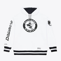 Baltimore Orioles Mitchell & Ness Cooperstown Collection Fleece Hoodie - White - Mitchell & Ness Lifestyle