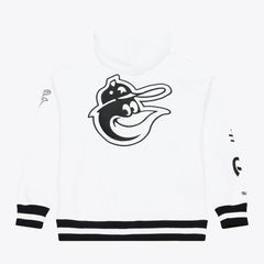 Baltimore Orioles Mitchell & Ness Cooperstown Collection Fleece Hoodie - White - Mitchell & Ness Lifestyle