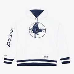 Boston Red Sox Mitchell & Ness Cooperstown Collection Fleece Hoodie - White - Mitchell & Ness Lifestyle