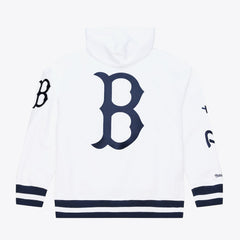 Boston Red Sox Mitchell & Ness Cooperstown Collection Fleece Hoodie - White - Mitchell & Ness Lifestyle