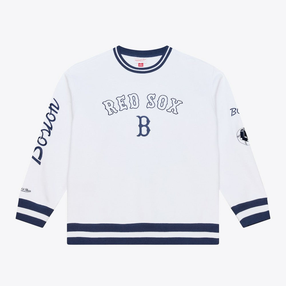 Boston Red Sox Mitchell & Ness Arctic Fleece Sweatshirt - White - Mitchell & Ness Online