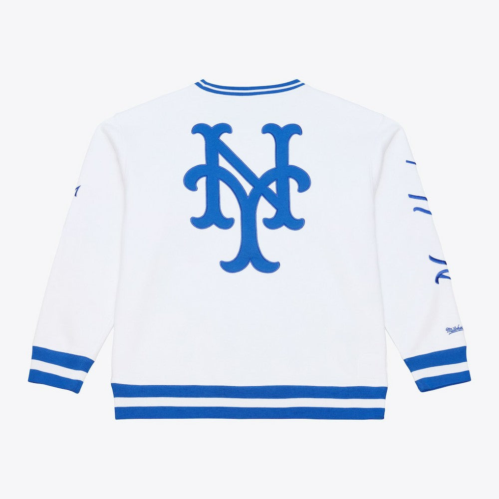 New York Mets Mitchell & Ness Arctic Fleece Sweatshirt - White - Mitchell & Ness Discount