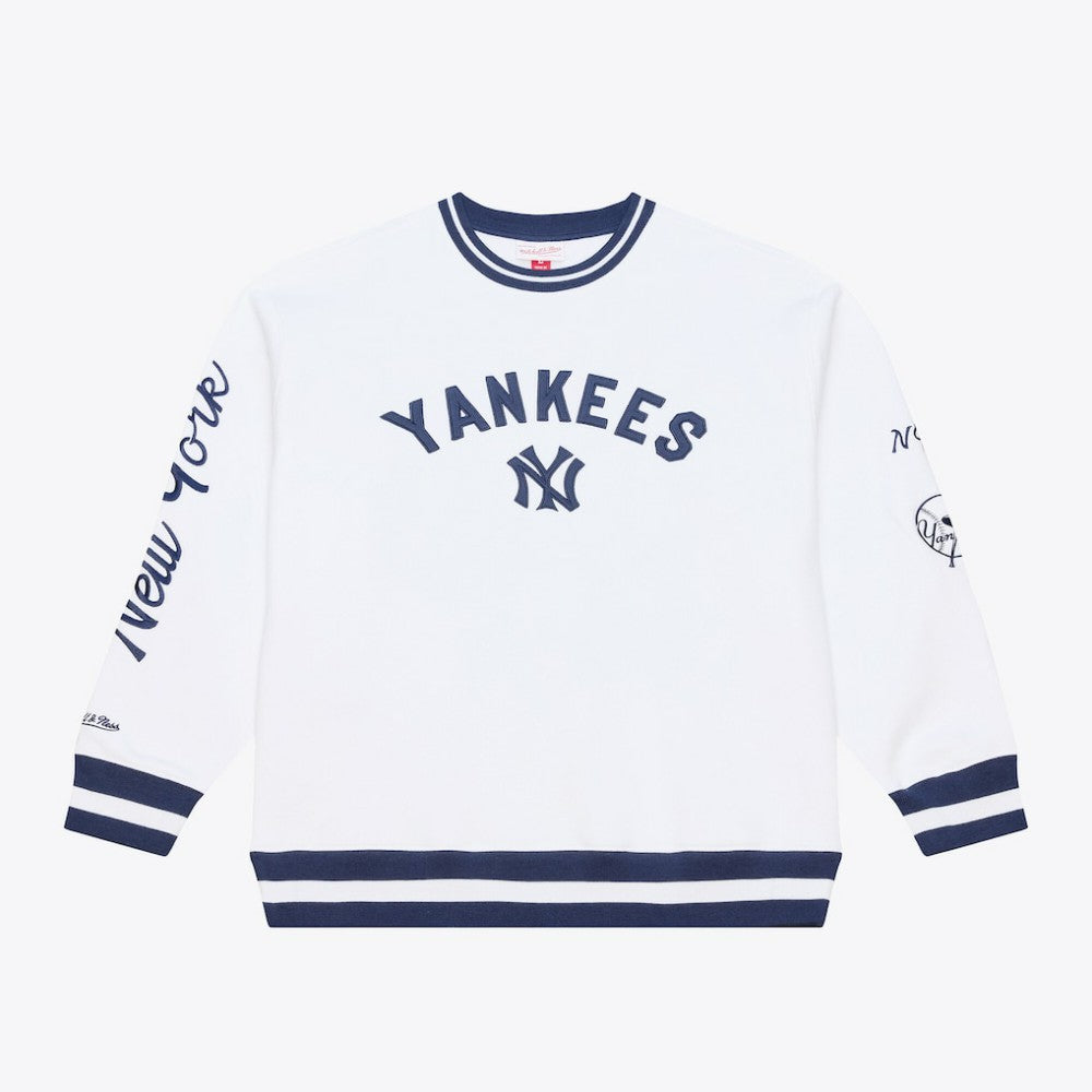 New York Yankees Mitchell & Ness Arctic Fleece Sweatshirt - White - Mitchell & Ness Online