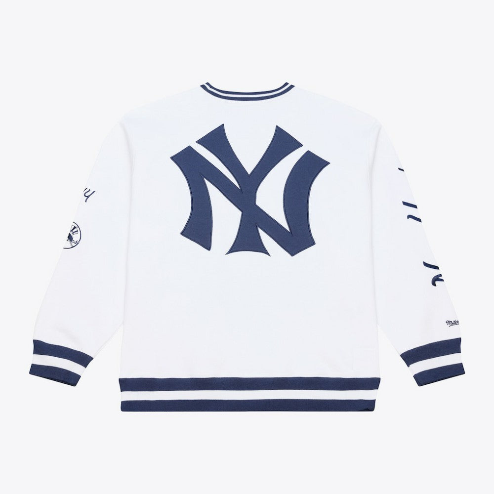 New York Yankees Mitchell & Ness Arctic Fleece Sweatshirt - White - Mitchell & Ness Online