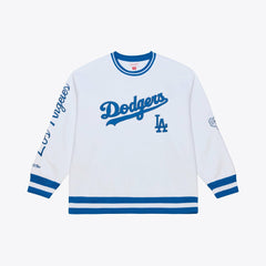 Los Angeles Dodgers Mitchell & Ness Arctic Fleece Sweatshirt - White - Mitchell & Ness on Sale