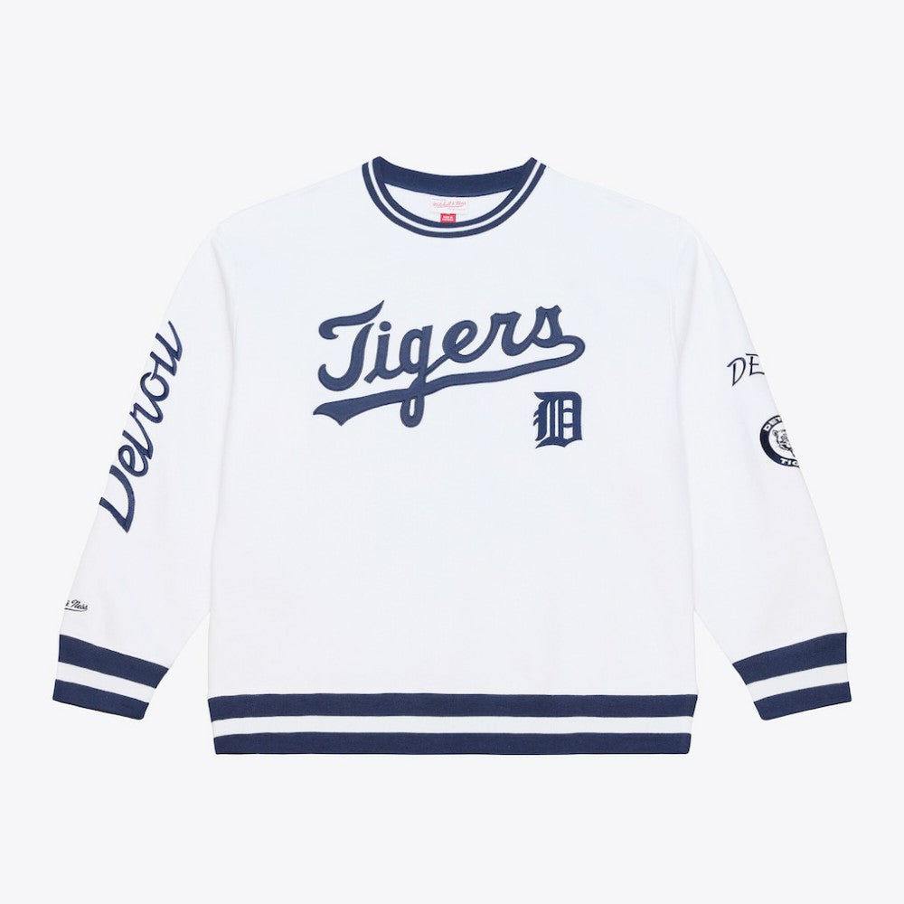 Detroit Tigers Mitchell & Ness Arctic Fleece Sweatshirt - White - Mitchell & Ness Sale