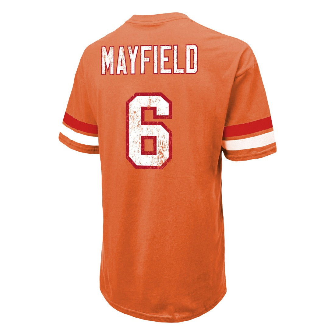 Baker Mayfield Tampa Bay Buccaneers Majestic Threads Oversized T-Shirt Orange