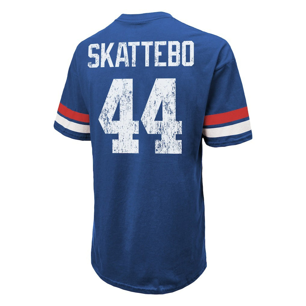 Cam Skattebo New York Giants Majestic Threads Oversized T-Shirt Royal