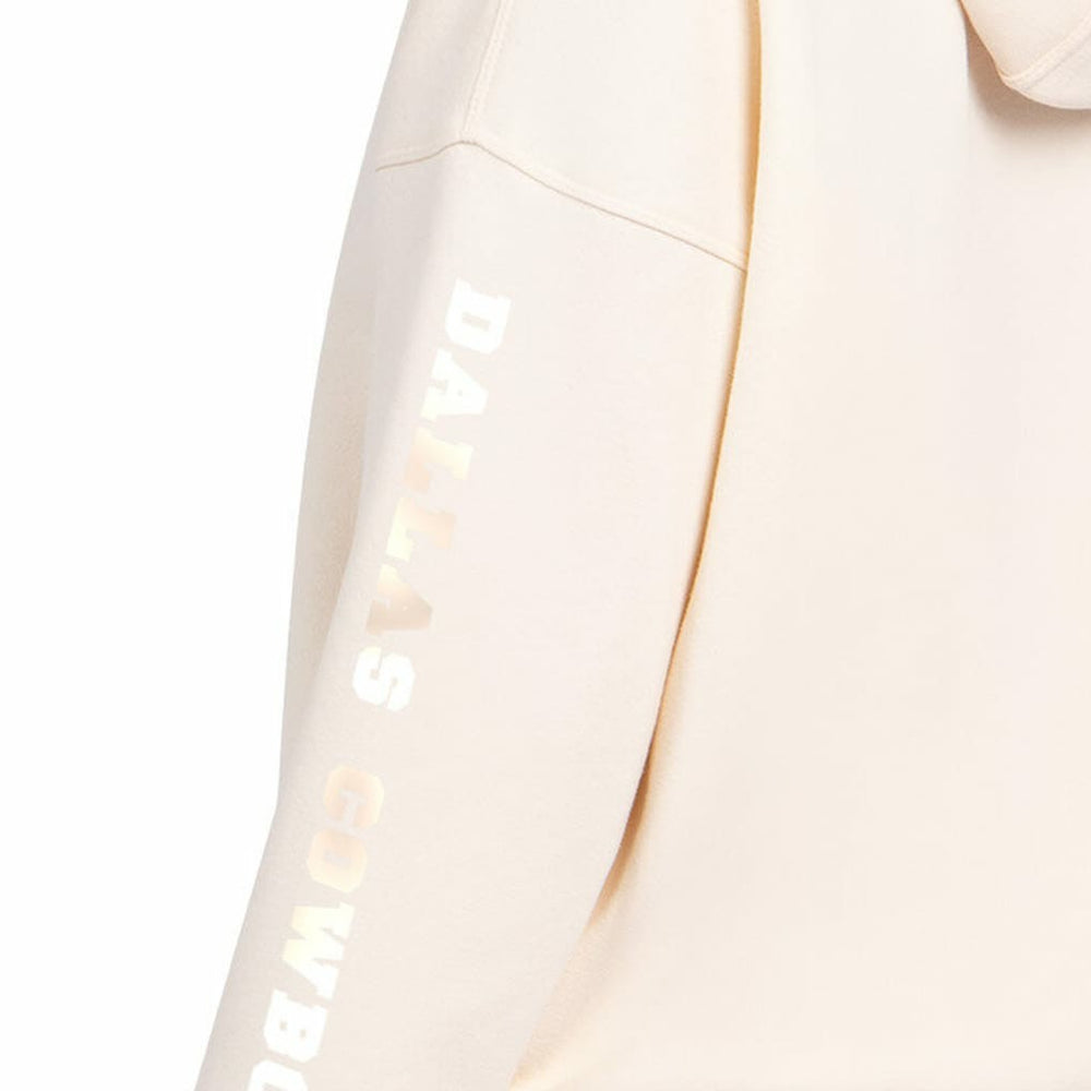 Dallas Cowboys Starter Women's Pastels Relaxed Travel Hoodie Cream