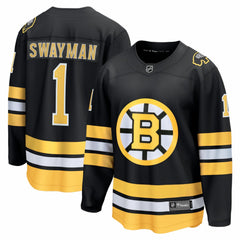 Jeremy Swayman Boston Bruins Fanatics Home Breakaway Jersey - Black - NHL 203661358