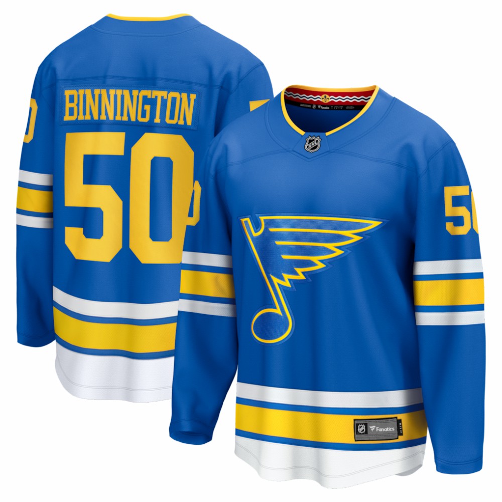 Jordan Binnington St. Louis Blues Fanatics Home Breakaway Jersey - Blue - NHL 203661359