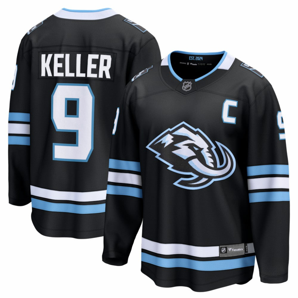 Clayton Keller Utah Mammoth Fanatics Home Breakaway Jersey - Black - NHL 203661361