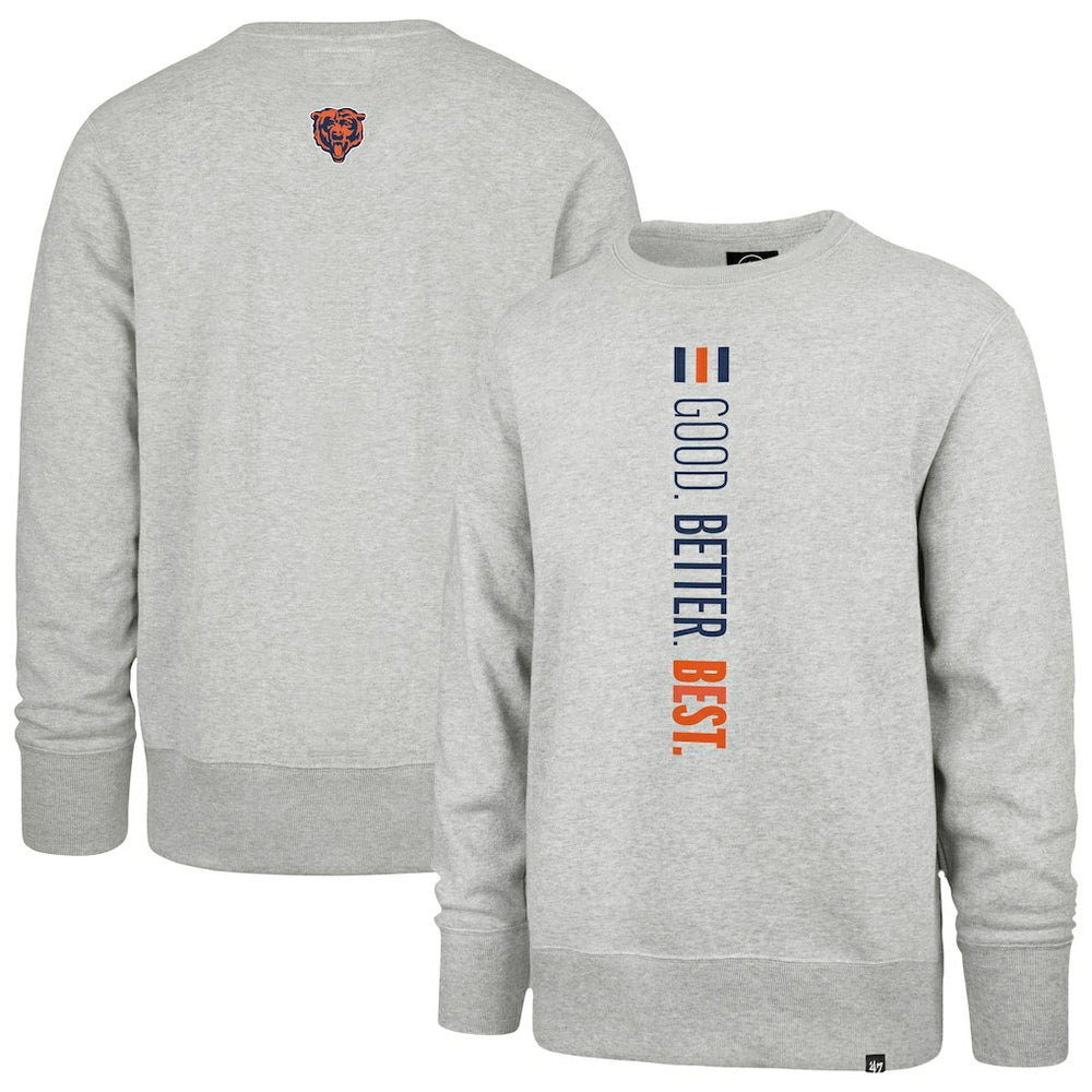 47 brand Chicago Bears '47 Good. Better. Best. Franklin Sweatshirt Heather Gray