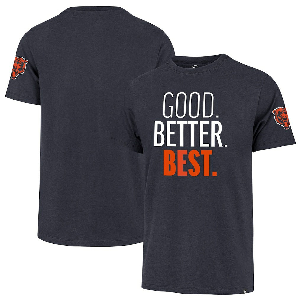 47 brand Chicago Bears '47 Good. Better. Best. Franklin T-Shirt Navy