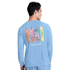 Dallas Cowboys Margaritaville Life's A Beach Long Sleeve Rashguard Light Blue