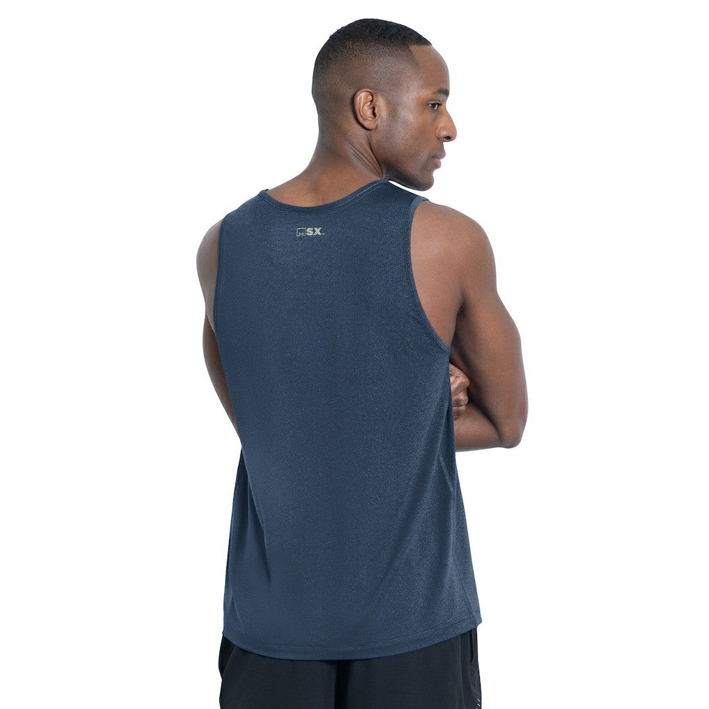 Dallas Cowboys MSX by Michael Strahan Energy Scoop Neck Tank Top Navy