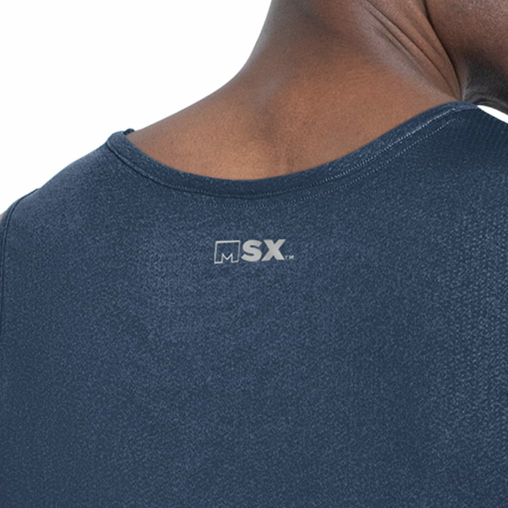 Dallas Cowboys MSX by Michael Strahan Energy Scoop Neck Tank Top Navy